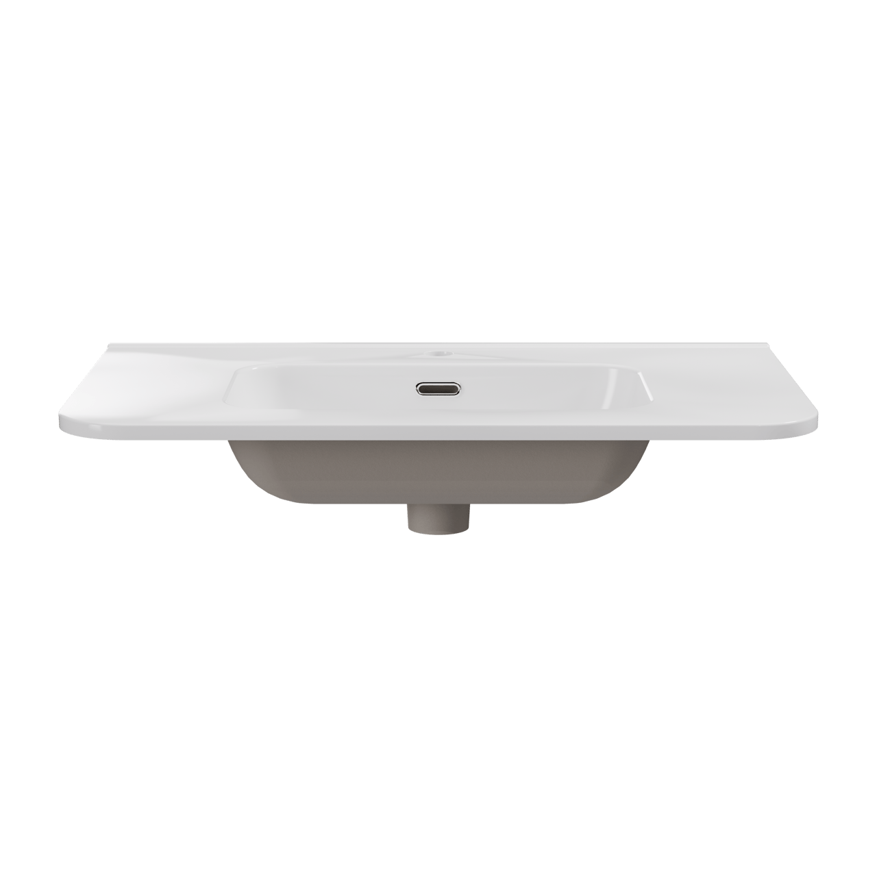 Storke Kera Soft plan simple porcelaine Blanc Brillant 80 x 46 cm