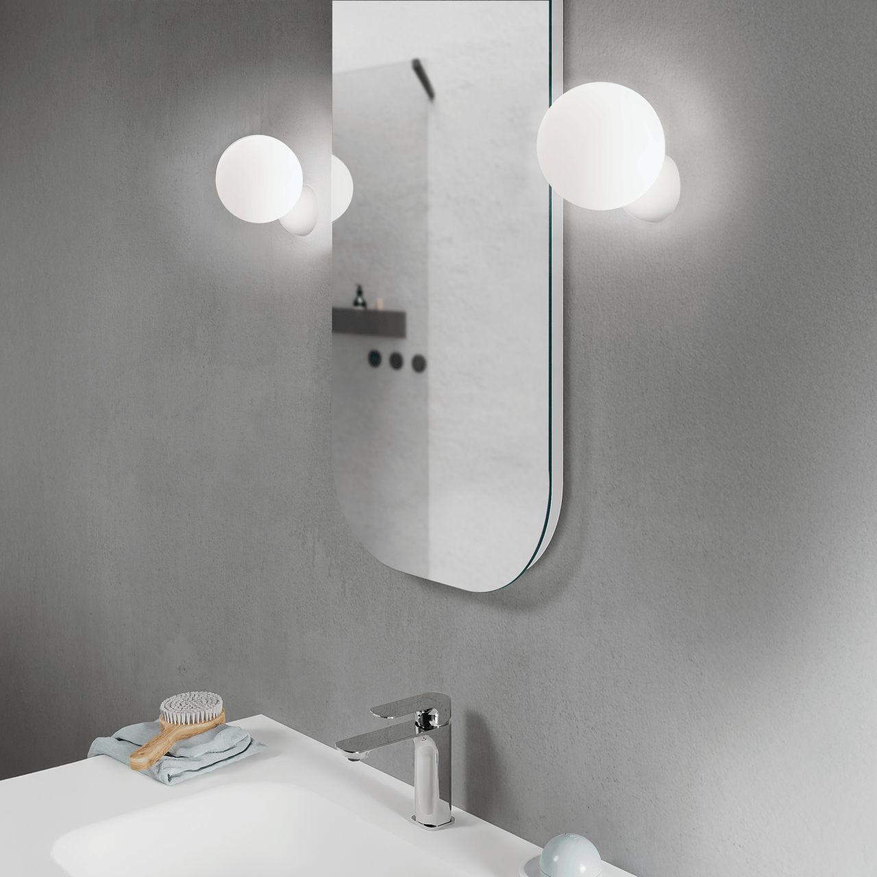 Balmani Globus LED luminaire 12 cm blanc (lot de 2)