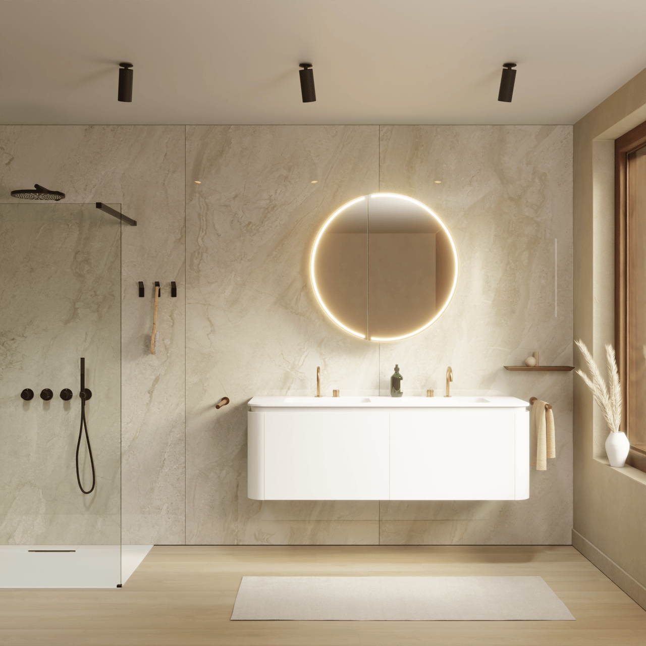Florris Vinylwood SPC-Klickvinylböden, 9 Stück, 19x123cm, Heritage Cream