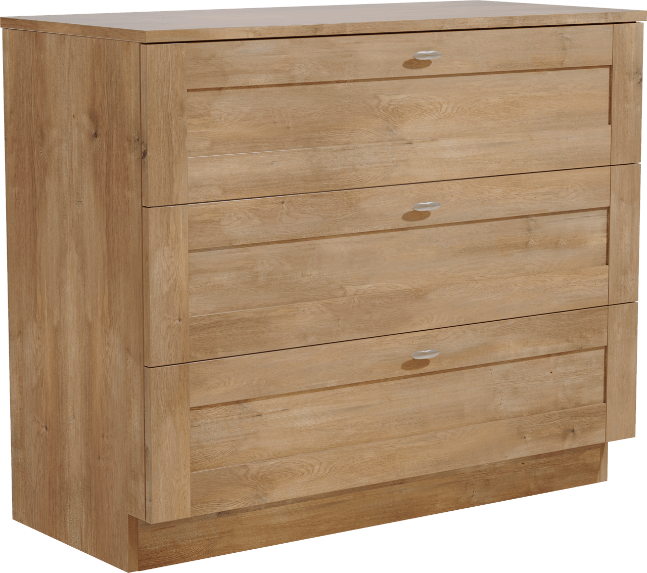 Linie Classo staand badkamermeubel 100 x 46 cm natuur eik met Lado enkel of dubbel tablet in melamine natuur eik