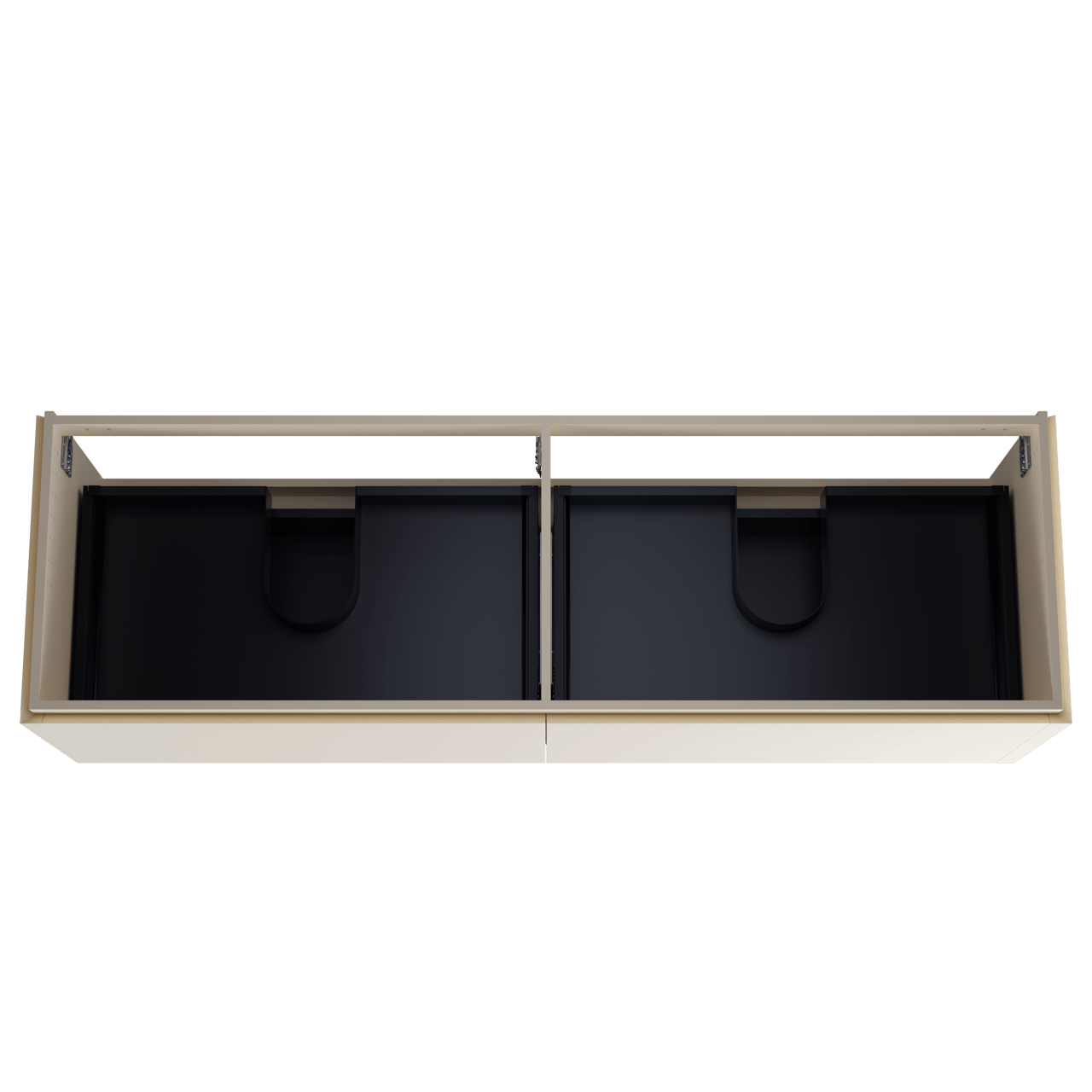 Balmani Eclips hängendes möbelstück Waschtischunterschränke 180 x 55 cm Sandbeige 4 Schubladen