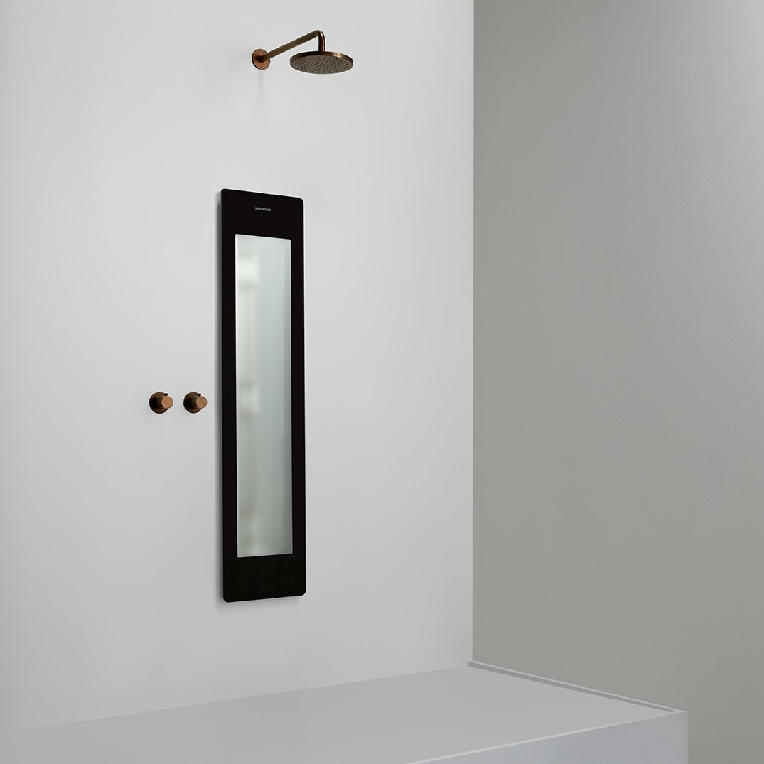 Sunshower One M Infrarood Inbouw black