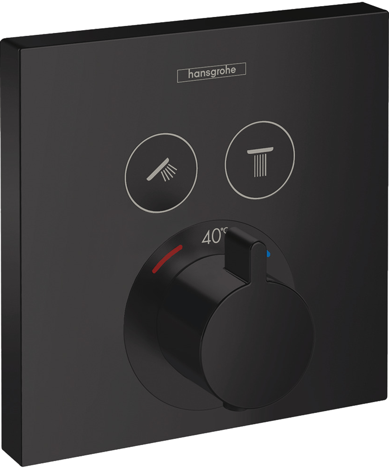 Hansgrohe ShowerSelect S inbouw douchekraan thermostaat Matt Black