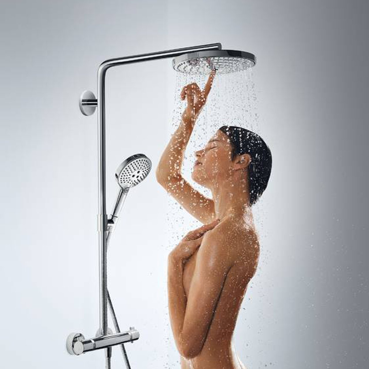 Hansgrohe Raindance Select S 240 colonne de douche de pluie mitigeur thermostatique Chrome Brillant