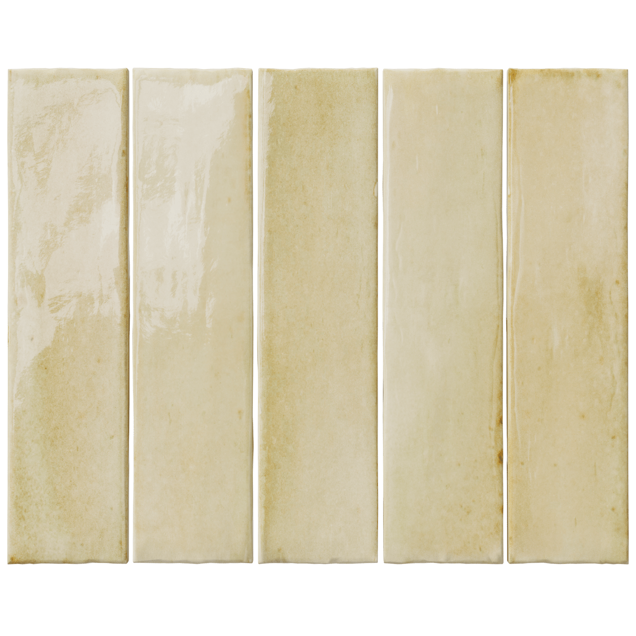 Carruzo Costa keramische Wandfliesen 34 Stück, 6x24,6cm Crema
