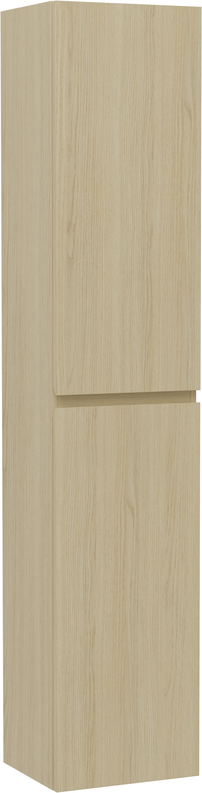 Linie Lado hängender Säulenschrank Skandinavische Eiche 35 x 30 x 170 cm