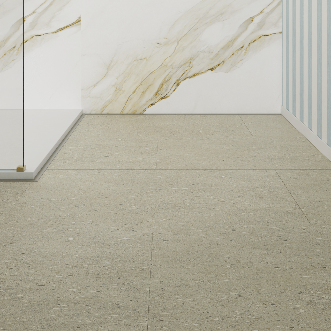 Florris Milano SPC klik vinyl vloer, 6 stuks, 40x80cm, Fossil