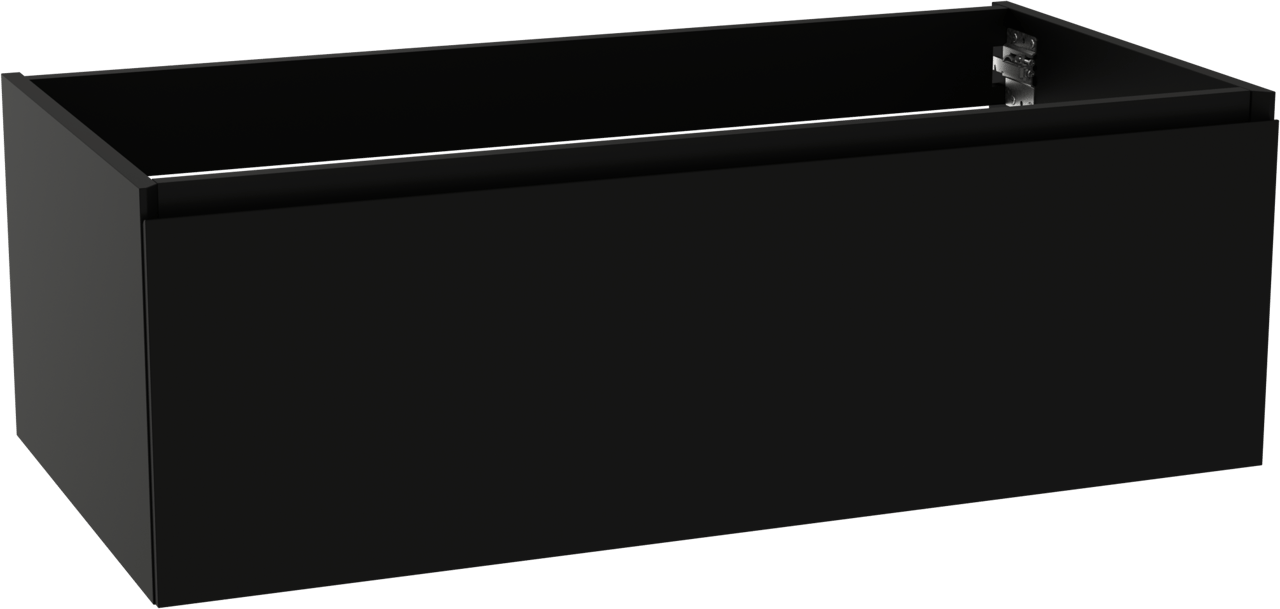 Storke Edge zwevende wastafelonderkast 105 x 52 cm mat zwart 1 lade