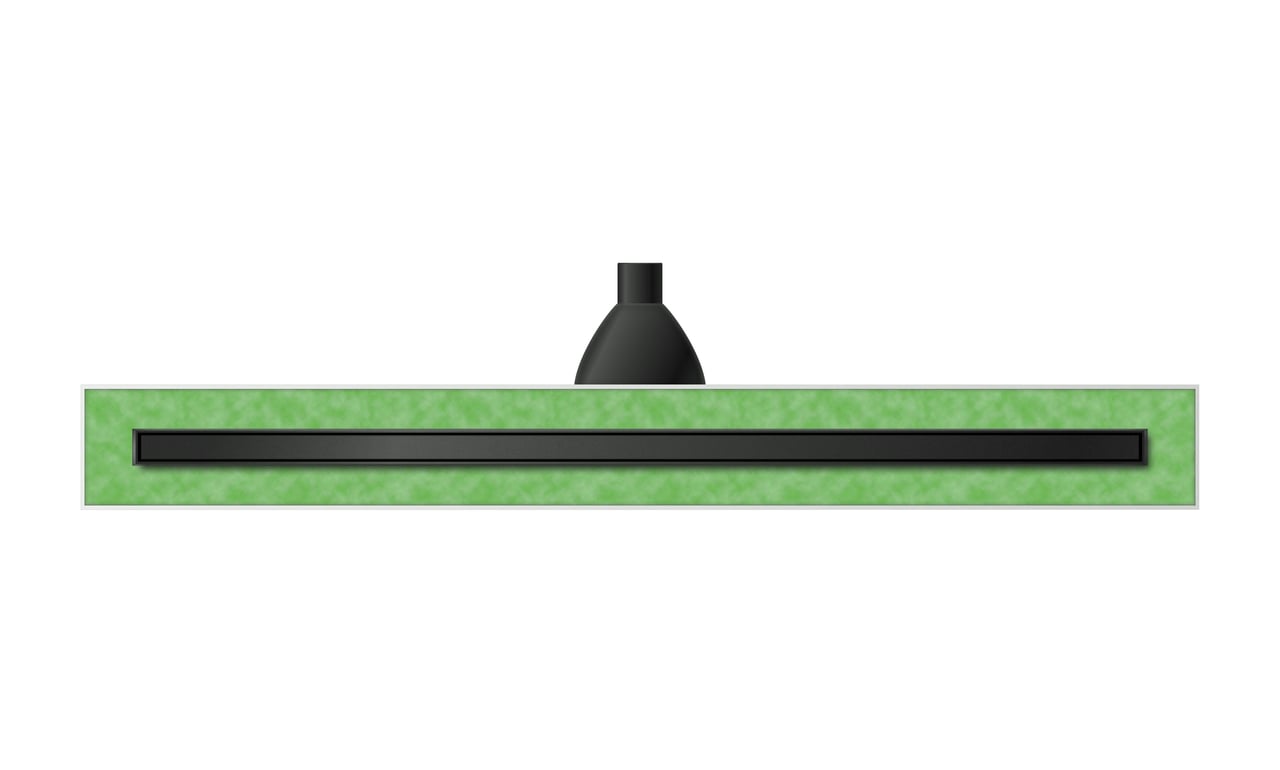 Mydrain douchegoot 80cm Mat Zwart