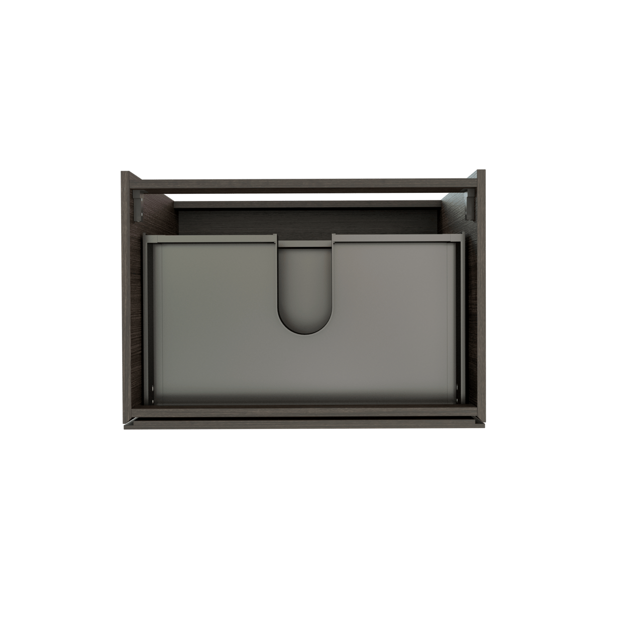 Storke Edge staande wastafelonderkast 75 x 52 cm donkere eik 3 lades