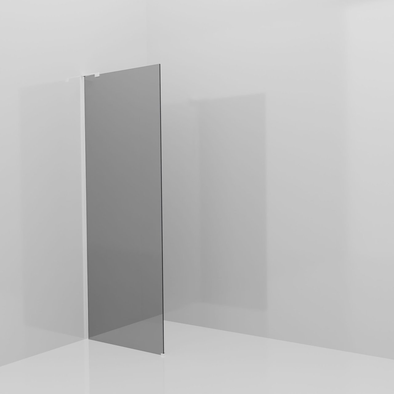Balmani Modular douche à l'italienne: 80 x 200 cm, Miroir Reflex, avec coating, Profil Chrome brillant avec L-Shape