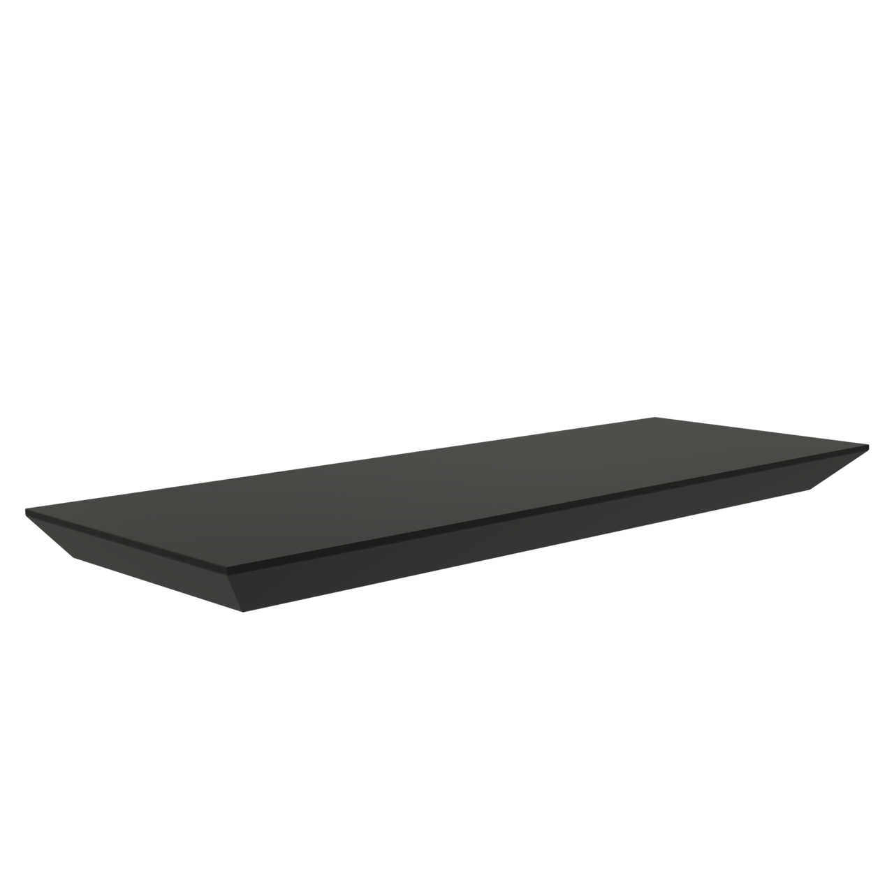 Balmani Mitra Wandregal, schwarz matt, 40 x 16 cm
