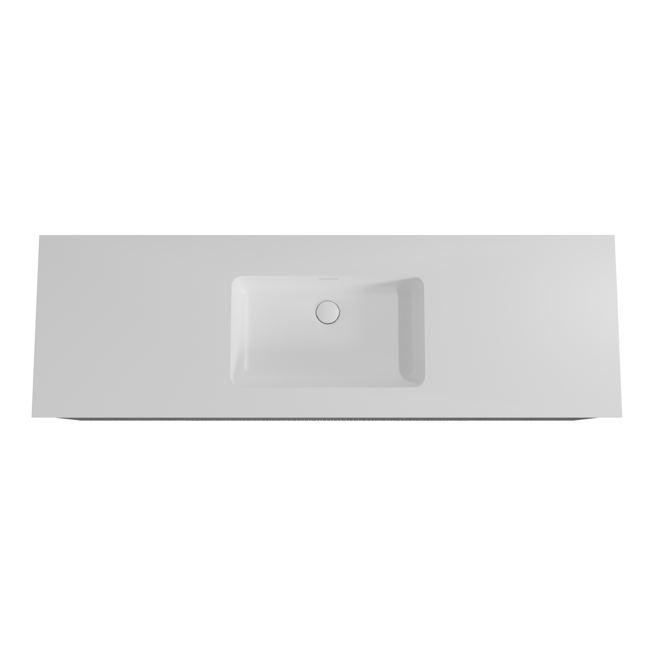 Storke Ribs zwevend badmeubel 165 x 52 cm zwart eiken met Mata enkele wastafel in solid surface mat wit, Verticale asymmetrische rechte ribbel