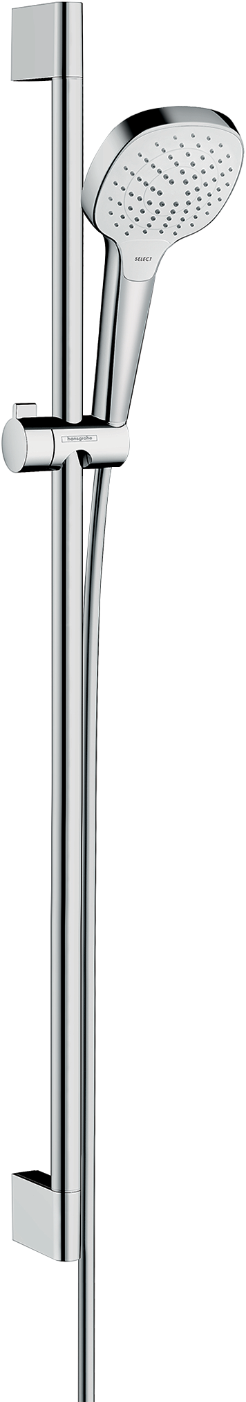 Hansgrohe Croma Select E douchestang met douchekop 11cm 3 straalfuncties glanzend chroom
