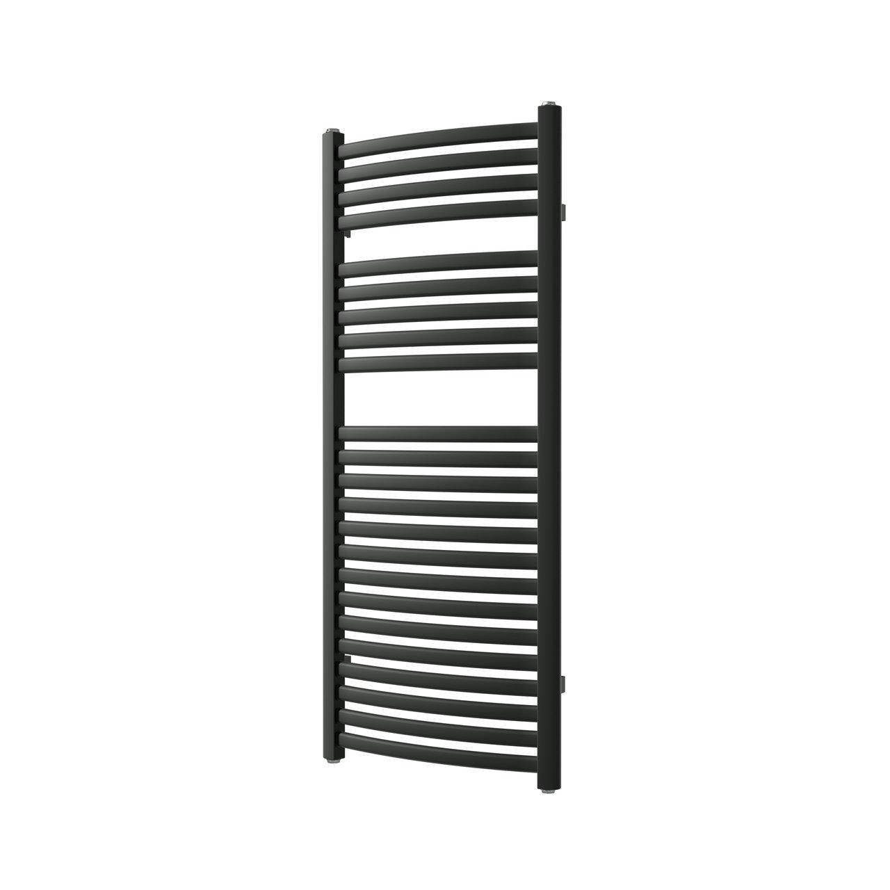 Vipera Kanza Rx sèche-serviettes simple 50 x 120 cm chauffage électrique noir mat raccordement latéral 521W, résistance incluse