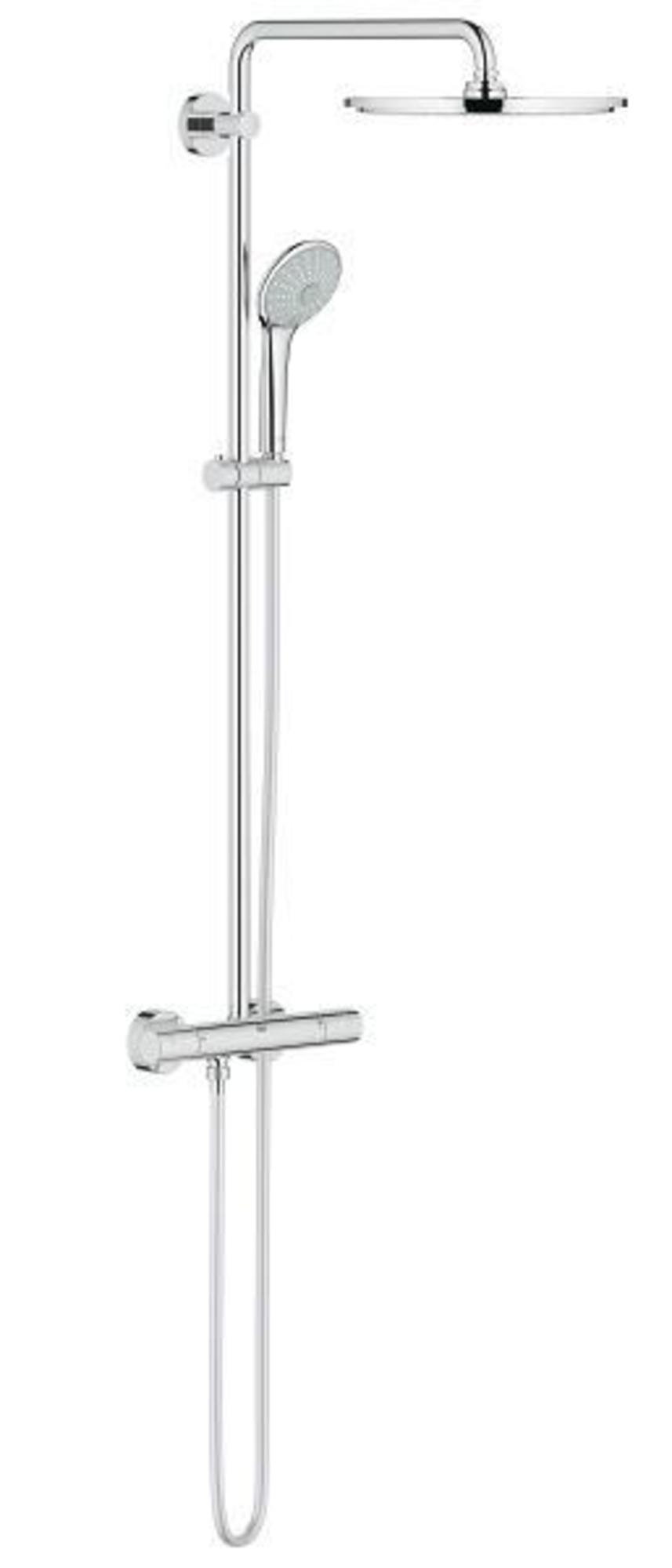 Grohe Euphoria System 310 regendoucheset thermostatische kraan glanzend chroom