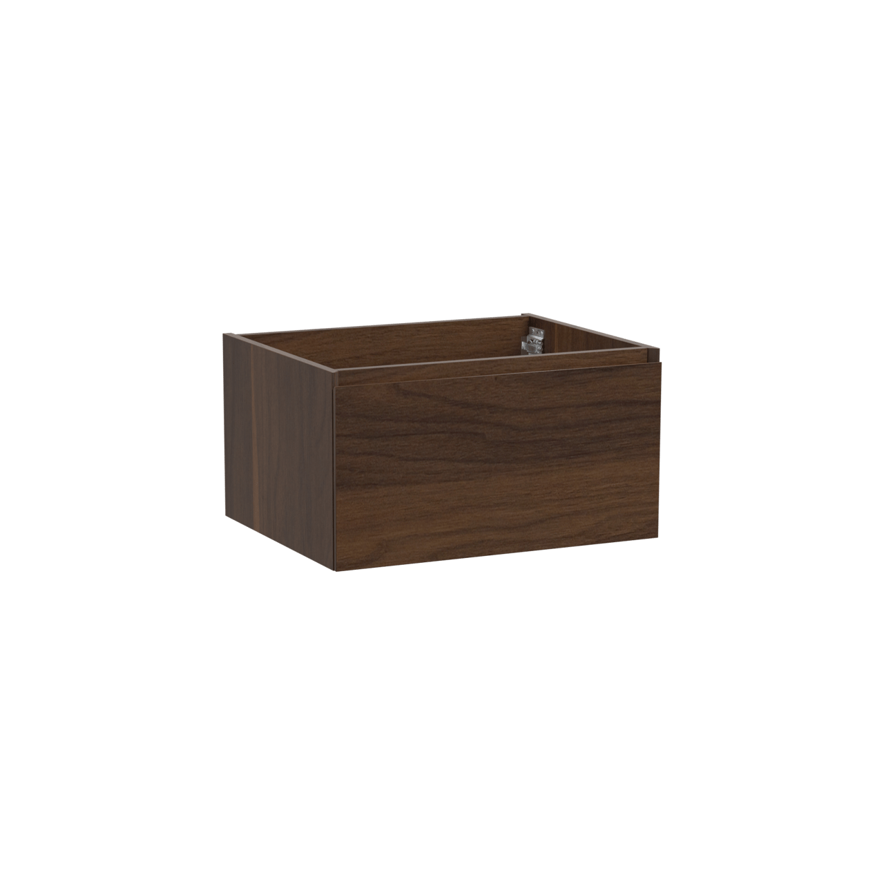 Storke Edge meuble sous-vasque suspendu 65 x 52 cm noyer 1 tiroir
