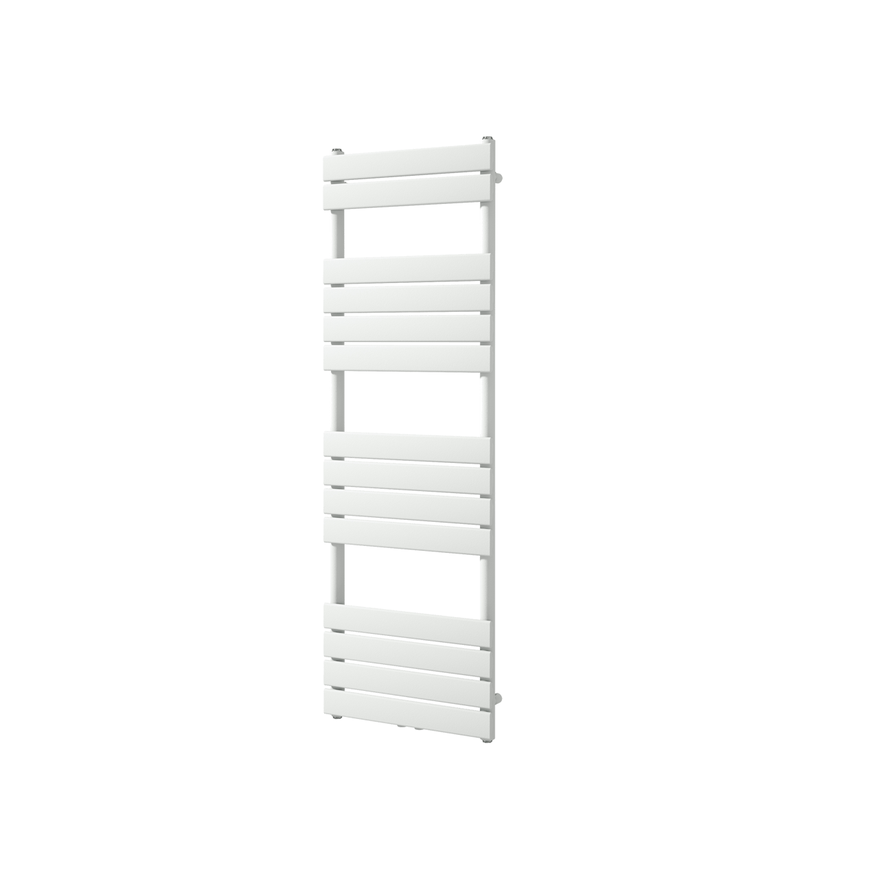 Vipera Vulcan enkele handdoekradiator 50 x 150 cm elektrische verwarming mat wit zij- en middenaansluiting 740W, weerstand inbegrepen