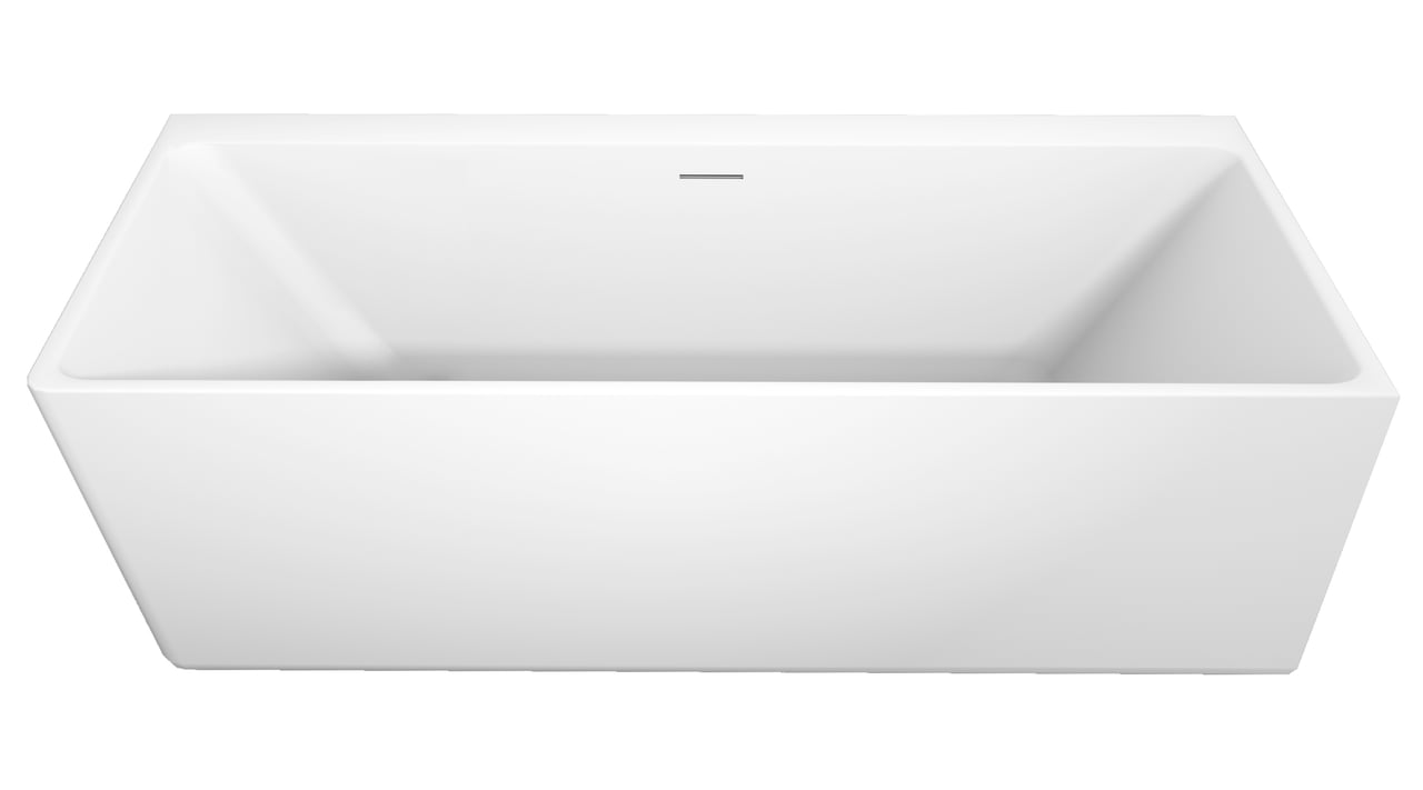 Luca Varess Coda tweepersoons hoekbad rechts 180 x 80 cm acryl mat wit