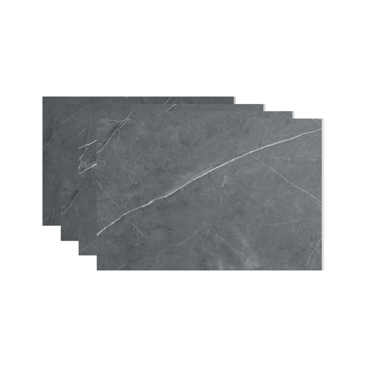 Luca Varess Groovy Wandfliesen (4 Fliesen) 120 x 60 cm, SPC, Persian Grey Marble