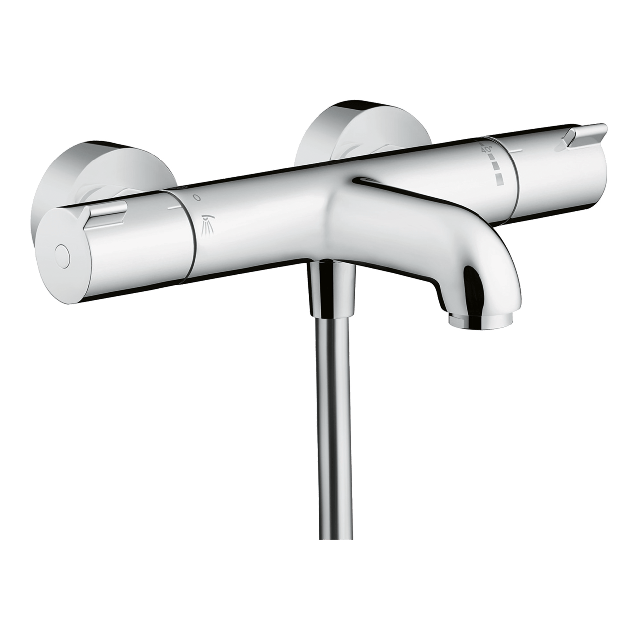 Hansgrohe Ecostat 1001 CL Thermostat-Badewannenarmatur: Chrom Glänzend