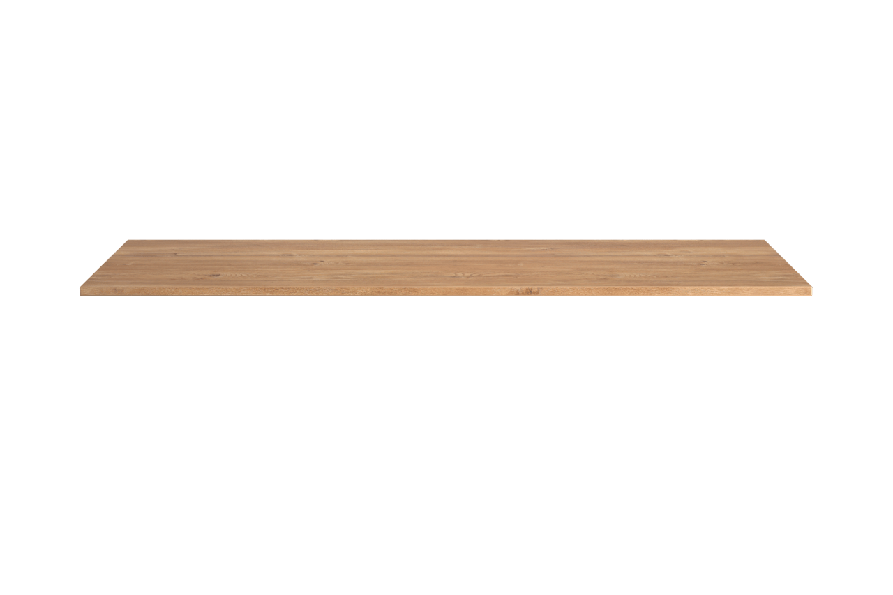 Storke Panton Einzel- oder Doppelwaschtischplatte, Melamin in roher Eiche, 135 x 52 cm