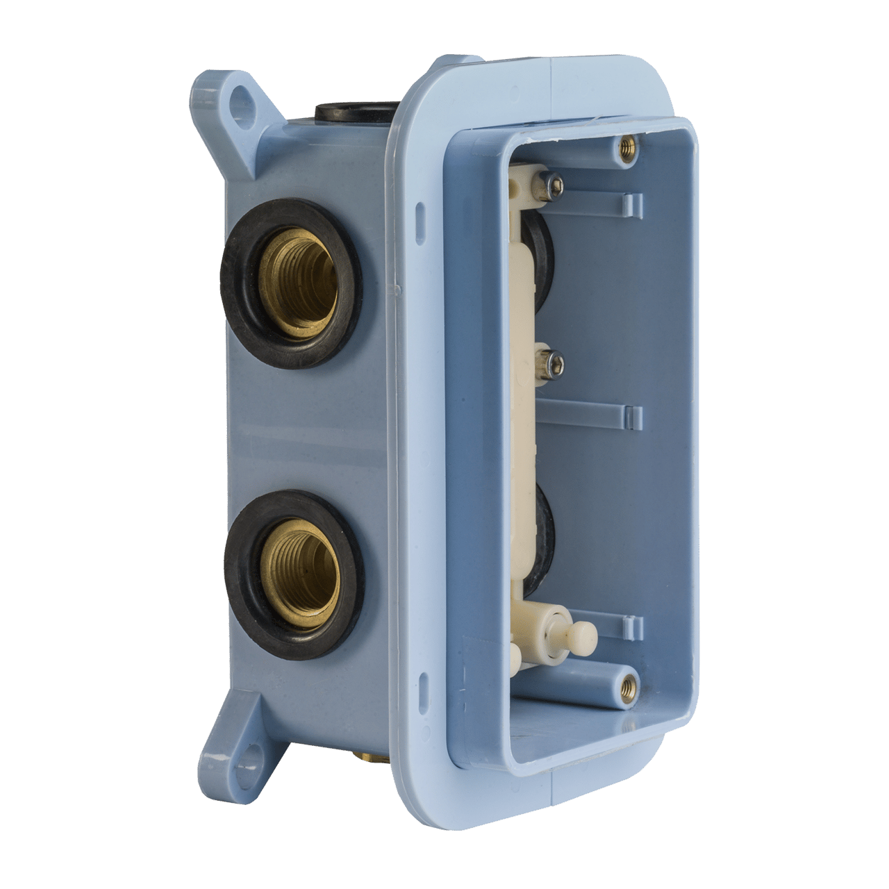 Blaufoss Smartbox de Luxe thermostatische inbouw douchekraan 2 functies glanzend chroom