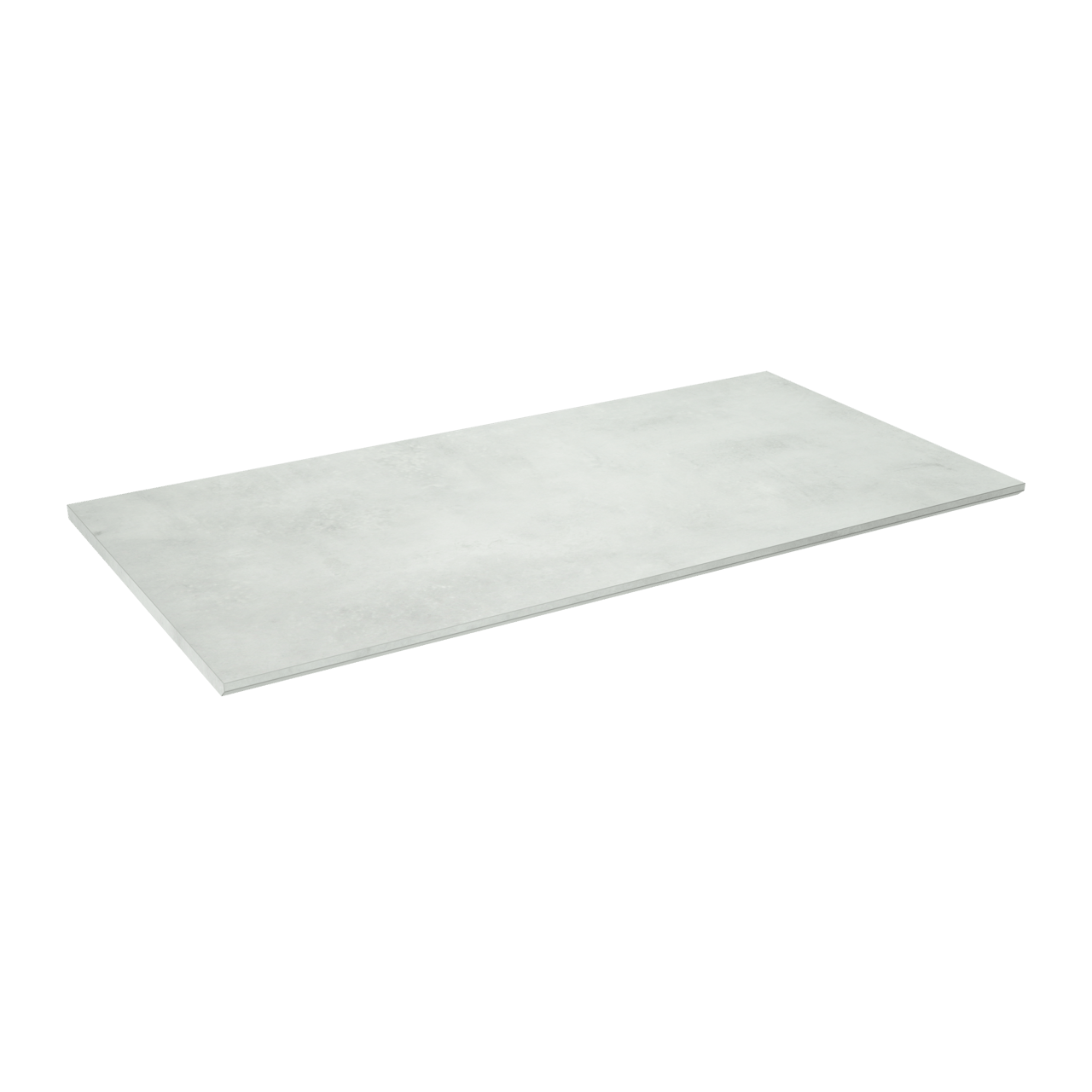 Storke Edge tablette simple mélaminé béton gris argent 95 x 52 cm