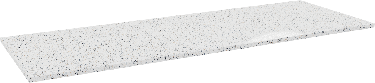Storke Tavola tablette simple ou double blanc/noir terrazzo mat 150 x 52 cm
