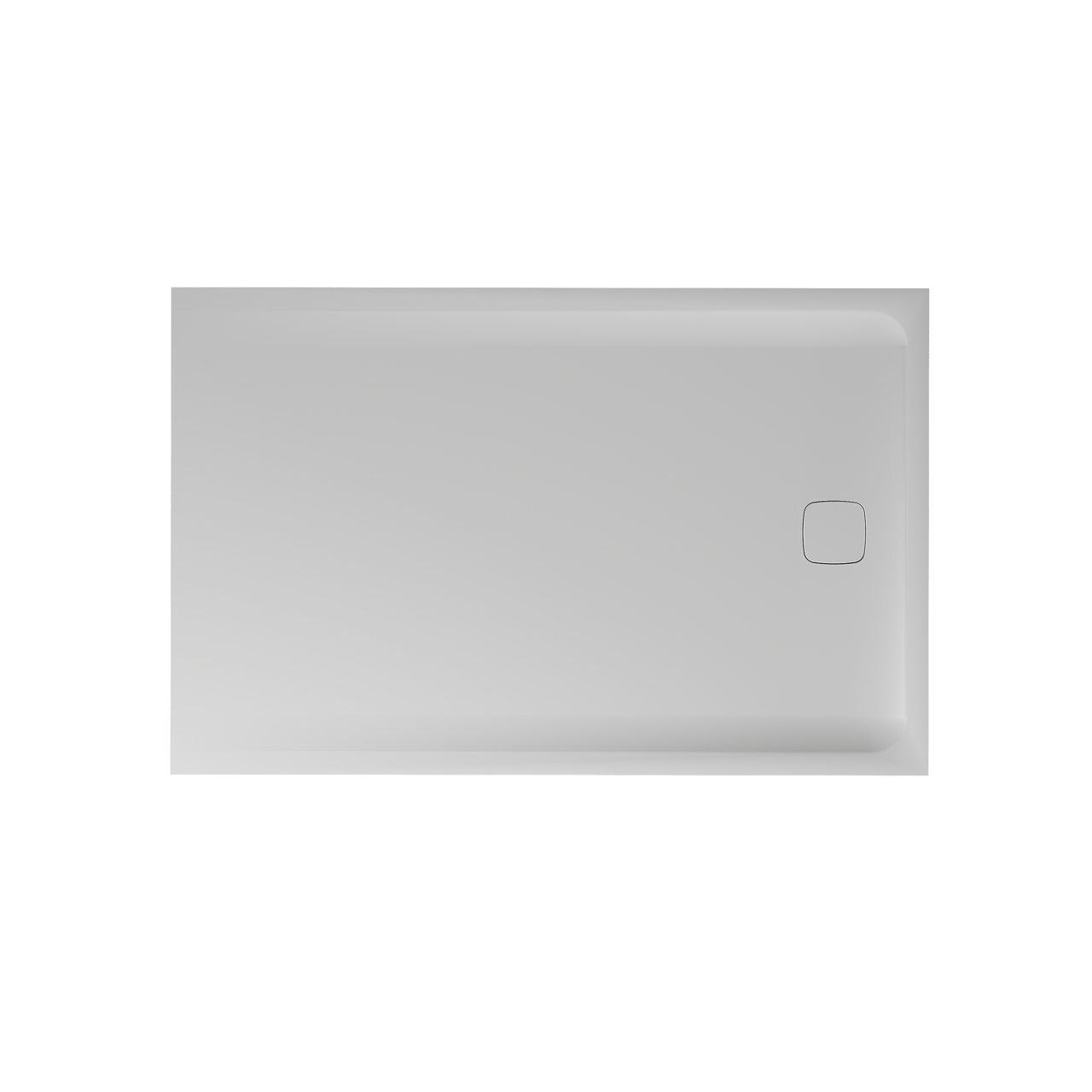 Balmani Bayou receveur de douche 140 x 90 cm solid surface blanc mat