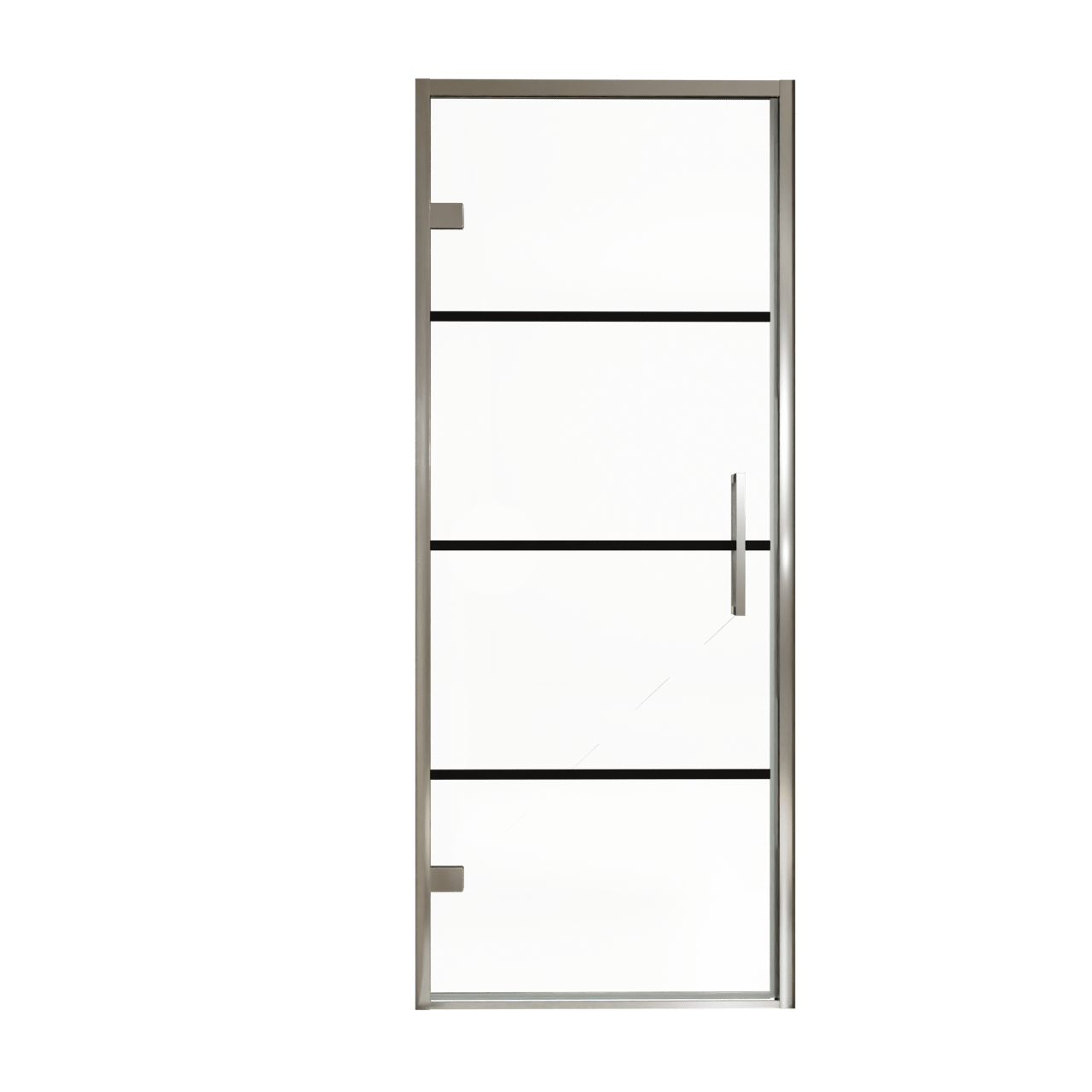 Balmani Senses Design douche draaideur links 90 cm x 210 cm Lined glas, Chroom profielen, met coating