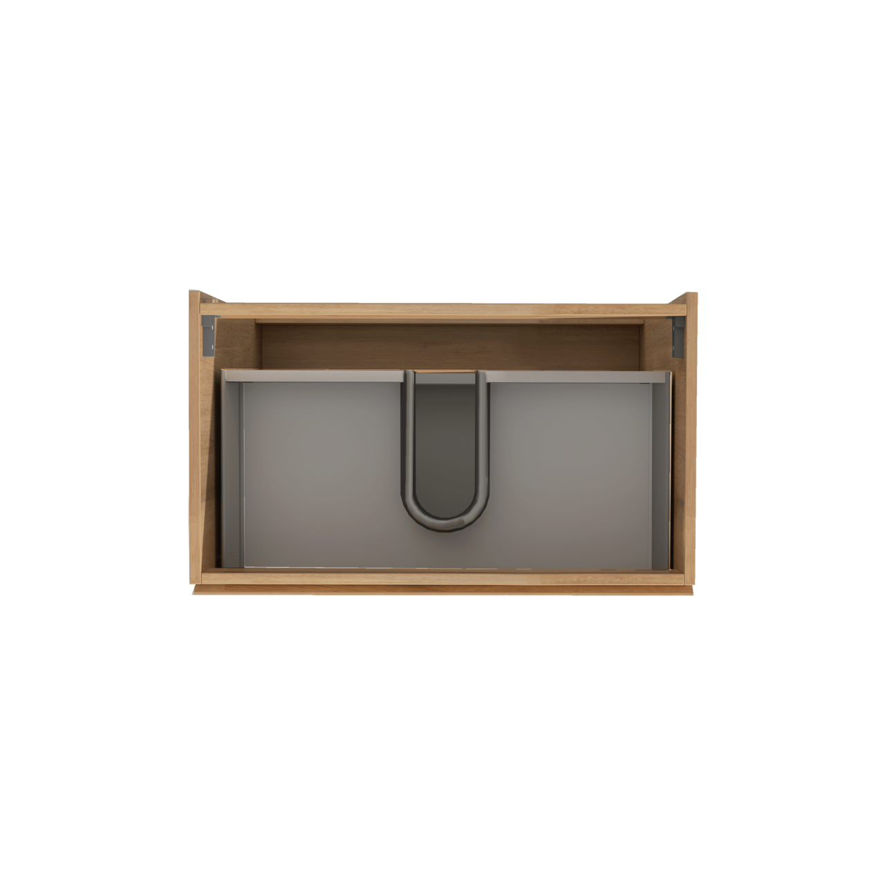Storke Delta staande wastafelonderkast 80 x 48 cm delta naturel eiken 3 lades