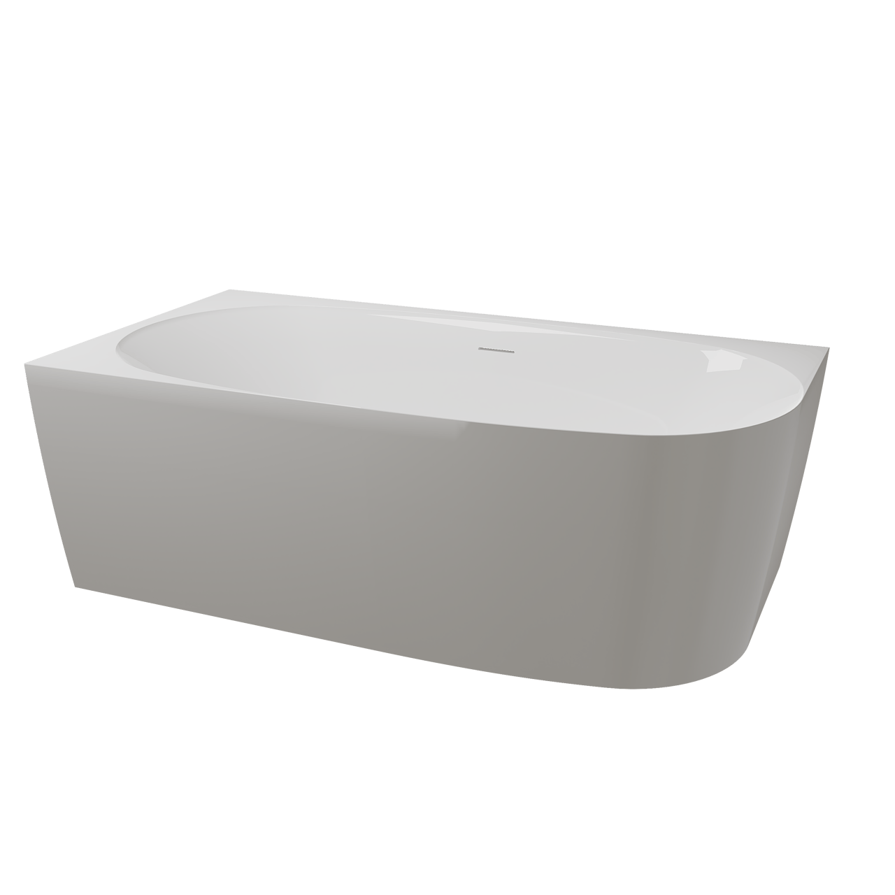 Luca Varess Sutilo 2-Personen-Eckbadewanne: links, 160 x 75 cm, Acryl Weiß Glänzend