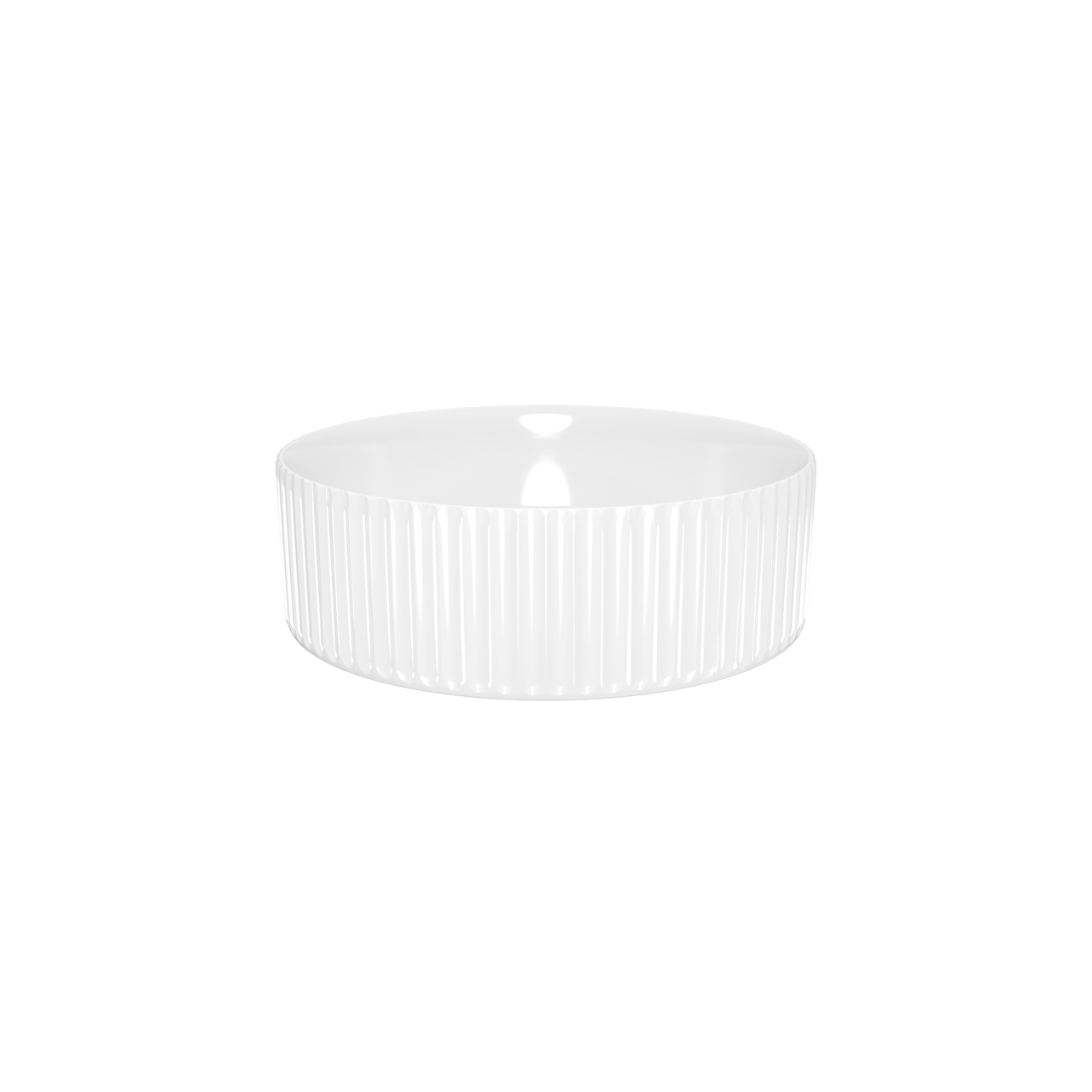 Luca Varess Verona waskom Glanzend Witte porselein rond Ø 36 cm
