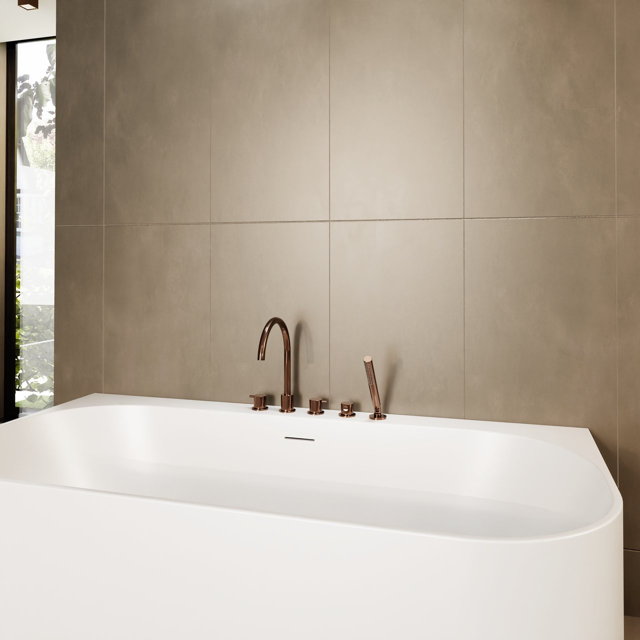 Carruzo Cielo keramische Boden- und Wandfliesen 2 Stück, 60x120cm Tierra