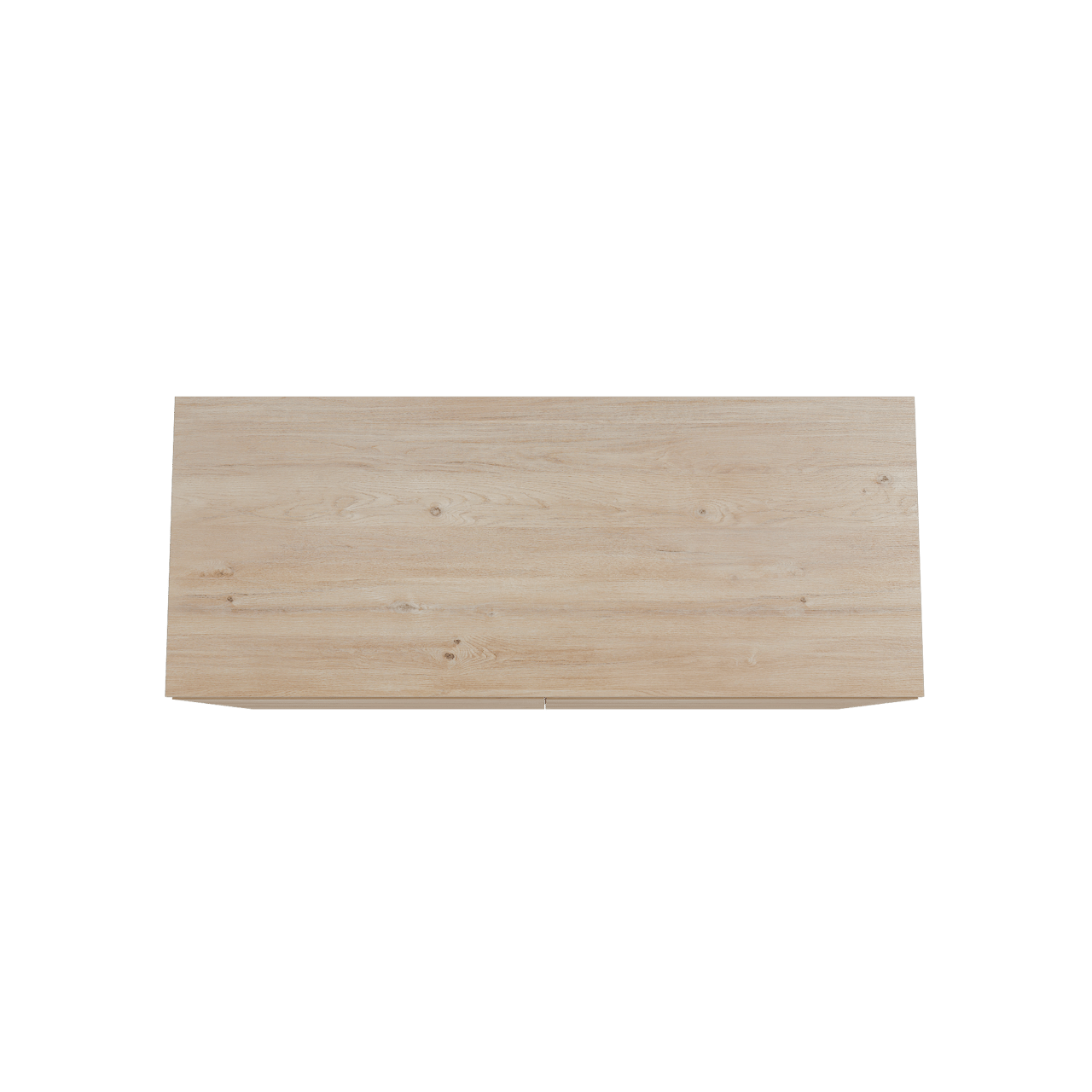 Storke Edge staand badmeubel 130 x 52 cm ruw eiken met Panton enkel of dubbel wastafelblad in melamine ruw eiken