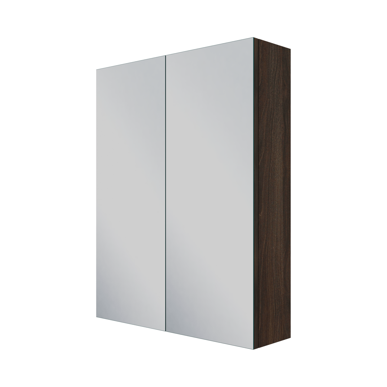 Linie Montro spiegelkast 60 x 75 cm donkere notelaar