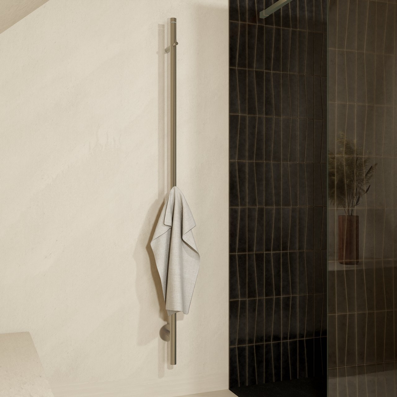 Blaufoss Mondo Handtuchwärmer 3 x 170 cm Brushed Champagne Gold 35W