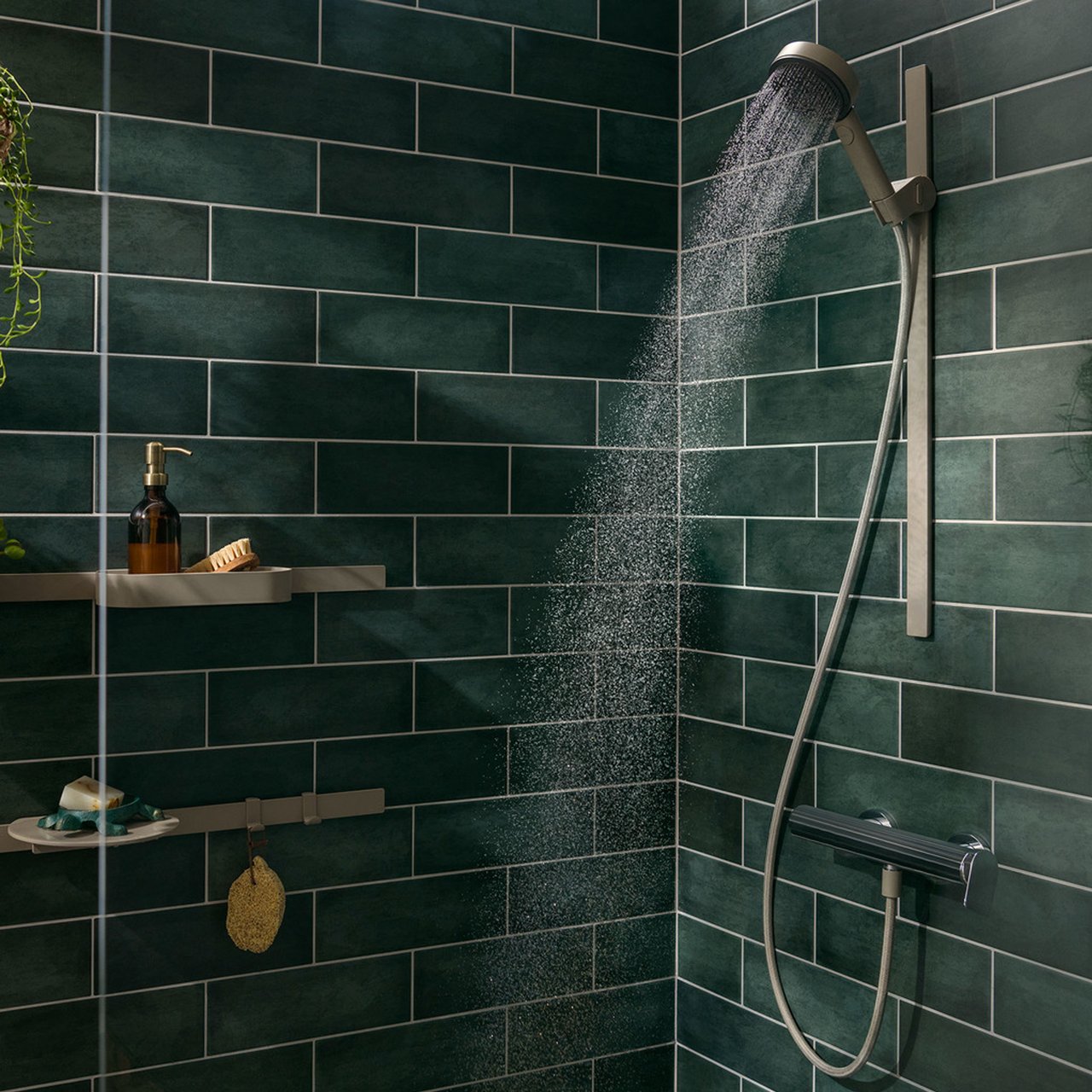 Hansgrohe Pulsify Planet Edition Select 105 Douchette 3 fonctions de jet Sand Mat
