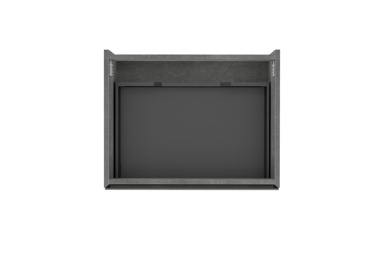 Storke Edge zwevende wastafelonderkast 65 x 52 cm beton donkergrijs 1 lade