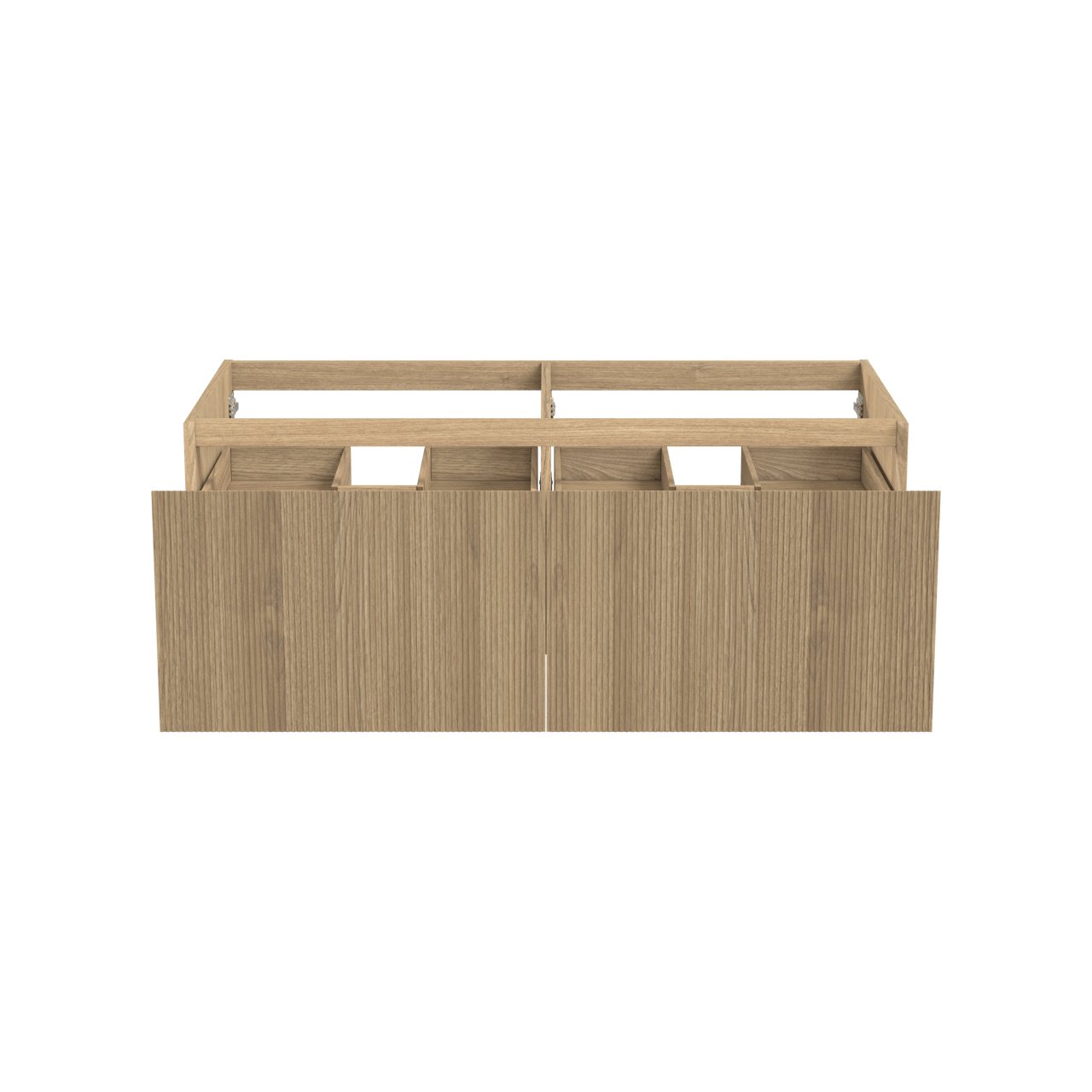 Balmani Fila by Mitra zwevende wastafelonderkast 135 x 55 cm fineer natuur eik 4 lades