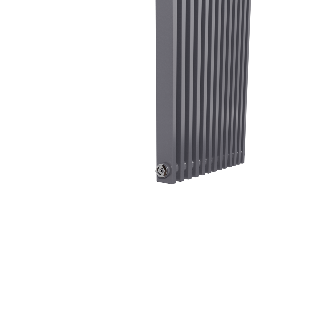 Vipera Corrason enkele badkamerradiator 60 x 180 cm centrale verwarming antraciet grijs zijaansluiting 2.059W