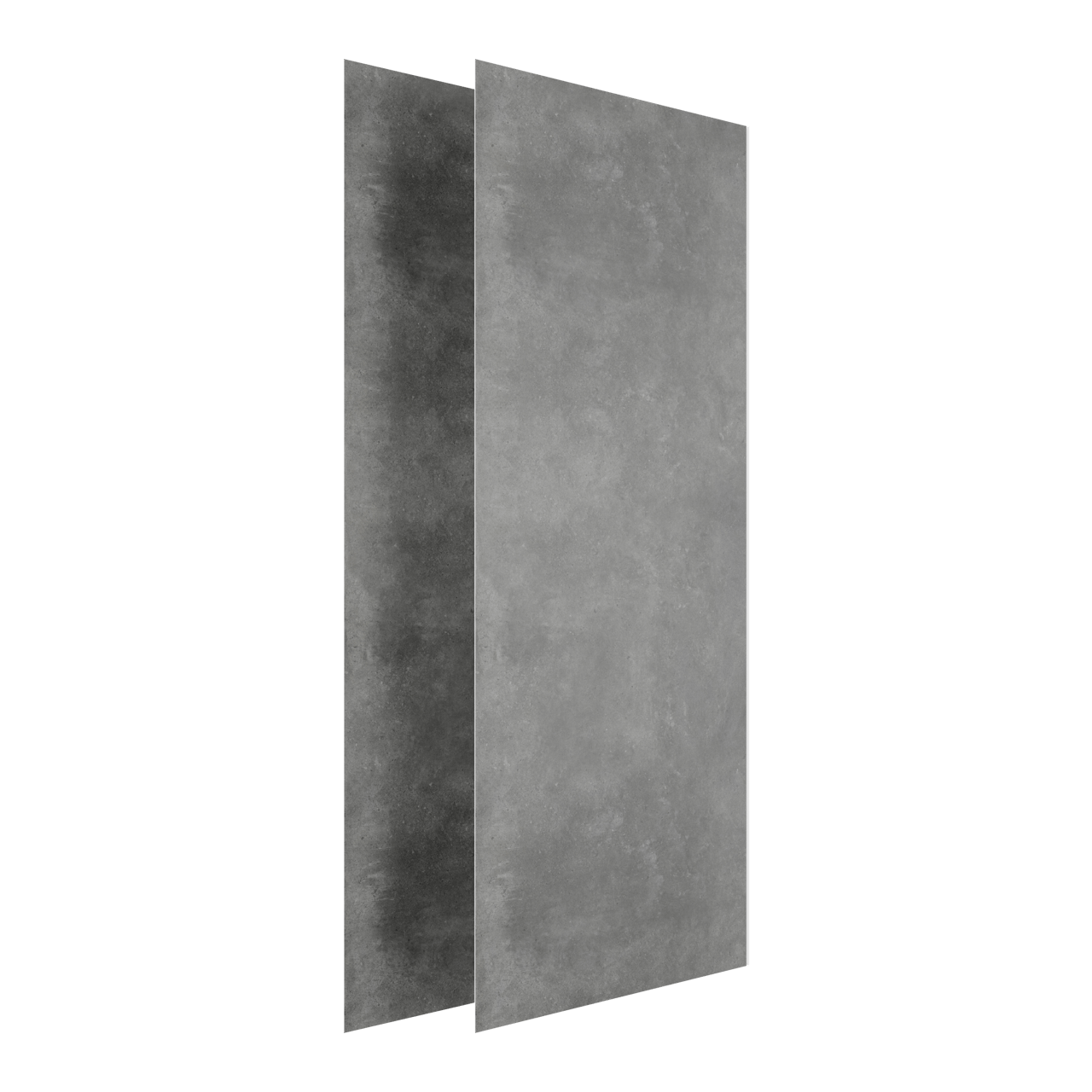 Linie Fresco Duschrückwand Set 2 x 90x210 cm, SPC, River Grey