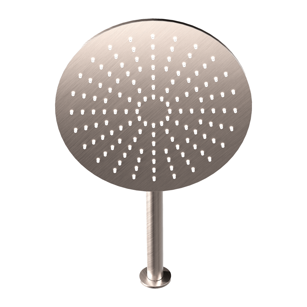 Blaufoss Round 300 Regendusche Duschkopf: Rund, Wandmontage, 30 cm, Brushed Coolmetal