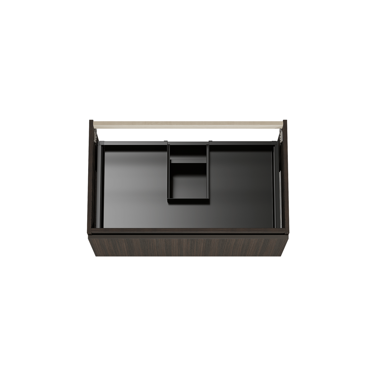 Balmani Sfera by Lucida meuble sous-lavabo suspendu 90 x 55 cm Eucalyptus 2 tiroirs