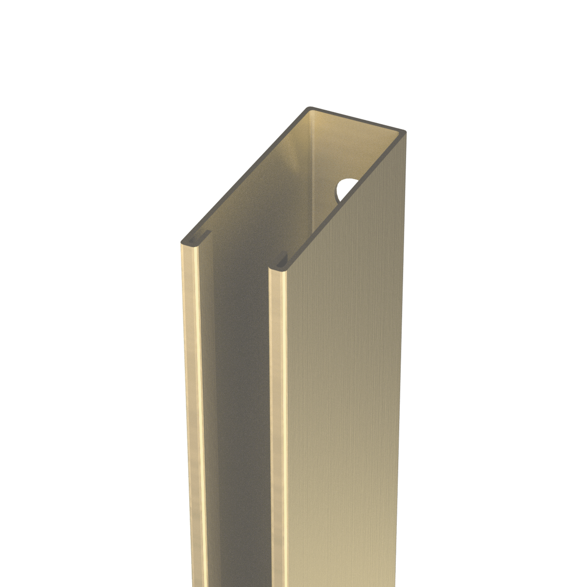 Balmani Modular douche à l'italienne 150 x 200 cm verre transparent profil Champagne Gold brossé