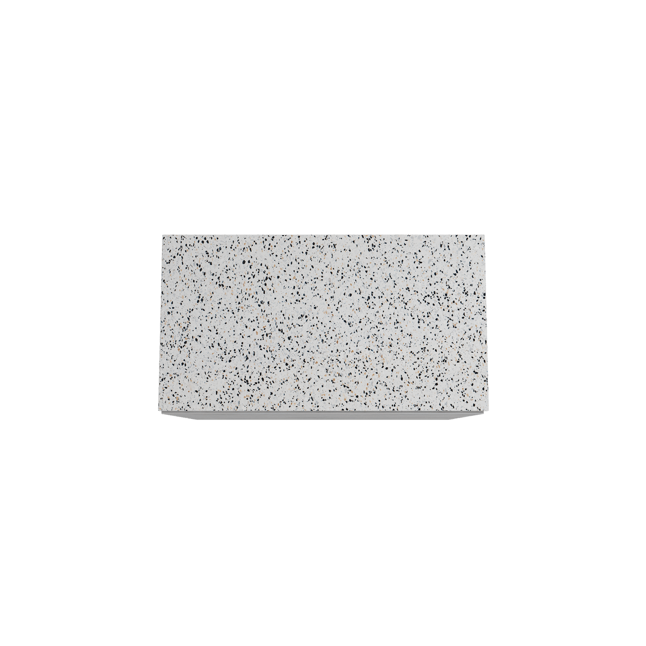 Storke Edge staand badkamermeubel 95 x 52 cm beton donkergrijs met Tavola enkel tablet in mat wit/zwart terrazzo