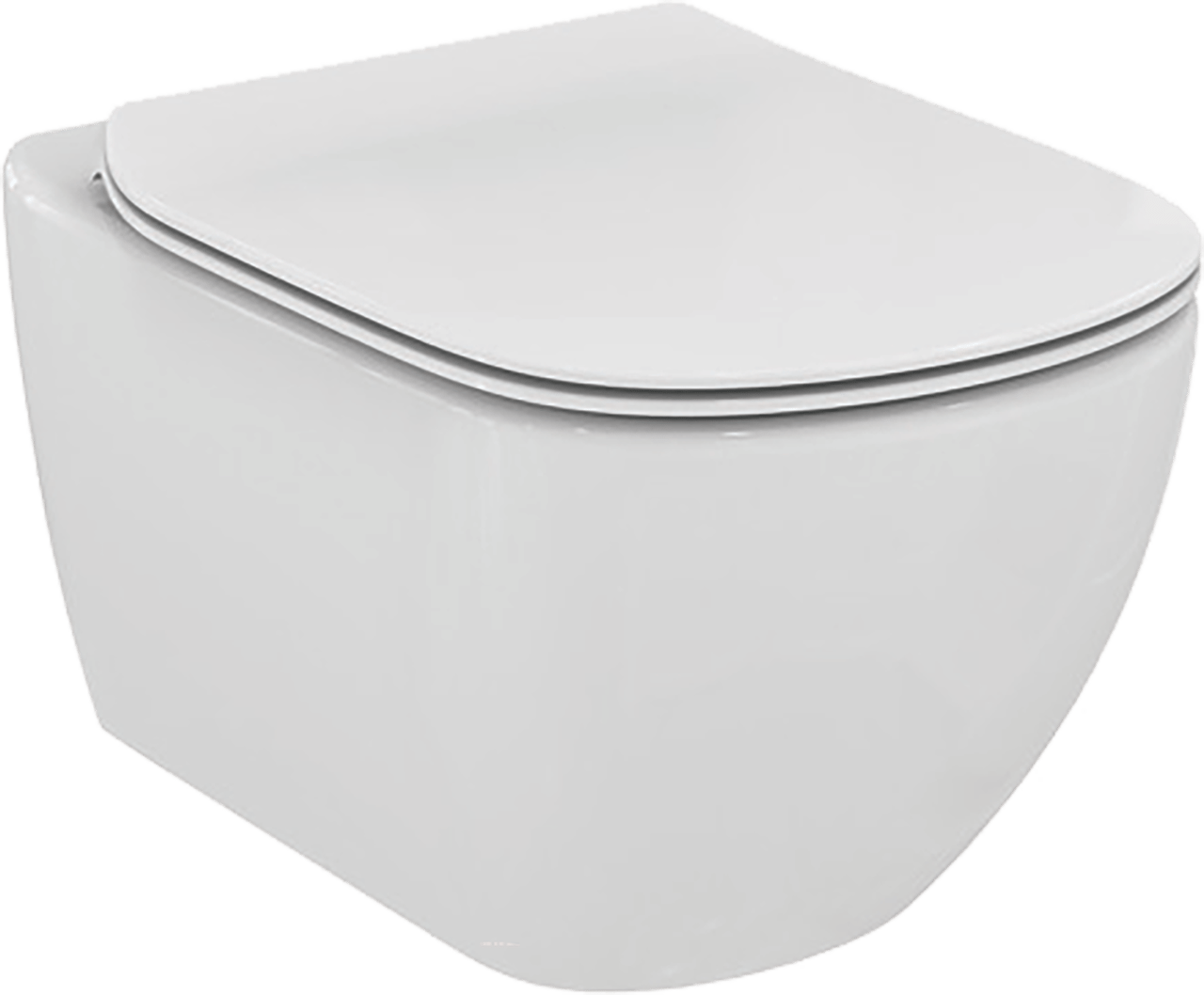 Ideal Standard Tesi hangend toilet Hoogglans Wit randloos