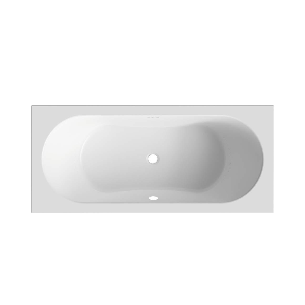 Luca Varess Rosala Whirlpool mit Luftsystem Einbaubadewanne 180 x 80 cm Acryl weiß matt