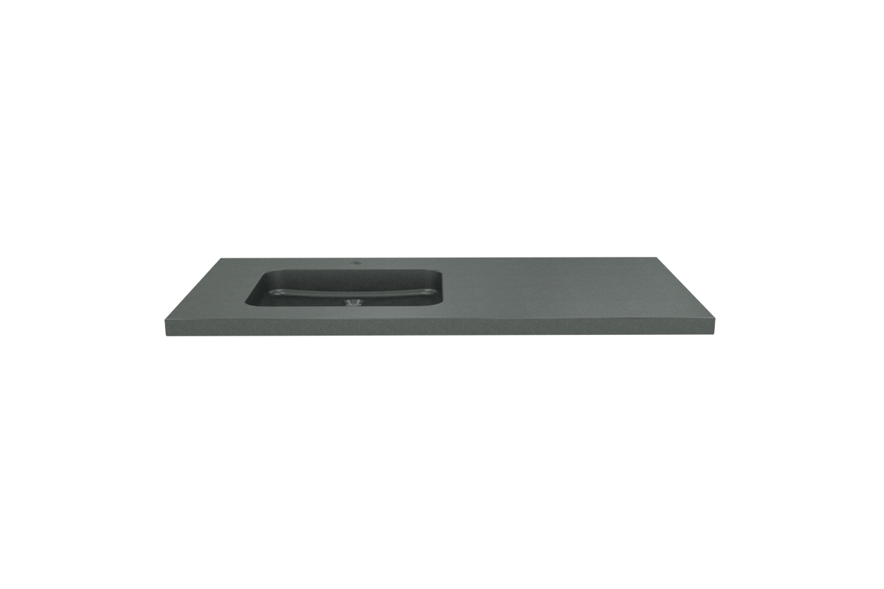 Balmani Napoli asymmetrisch linkse wastafel verzoete graniet 120 x 55 cm